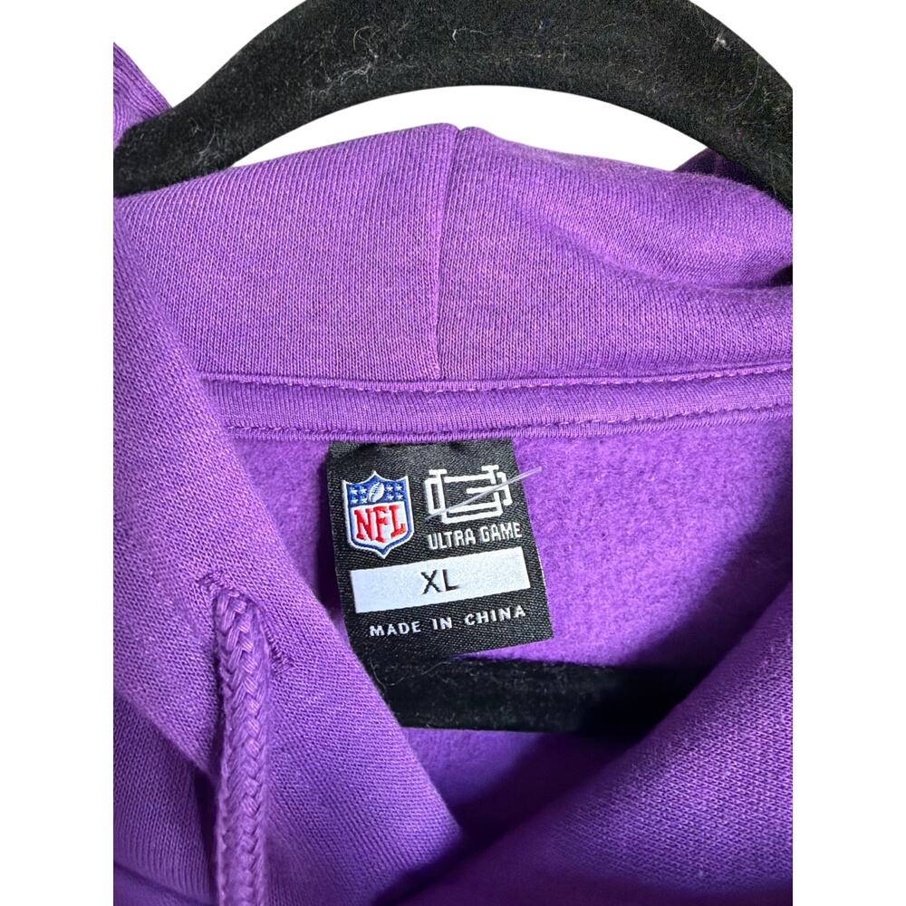 Minnesota Vikings NFL Hoodie Purple Graphic Football NWT XL - Picture 4 of 6